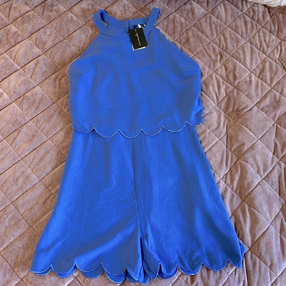 Pants - Scallop Trimmed Romper